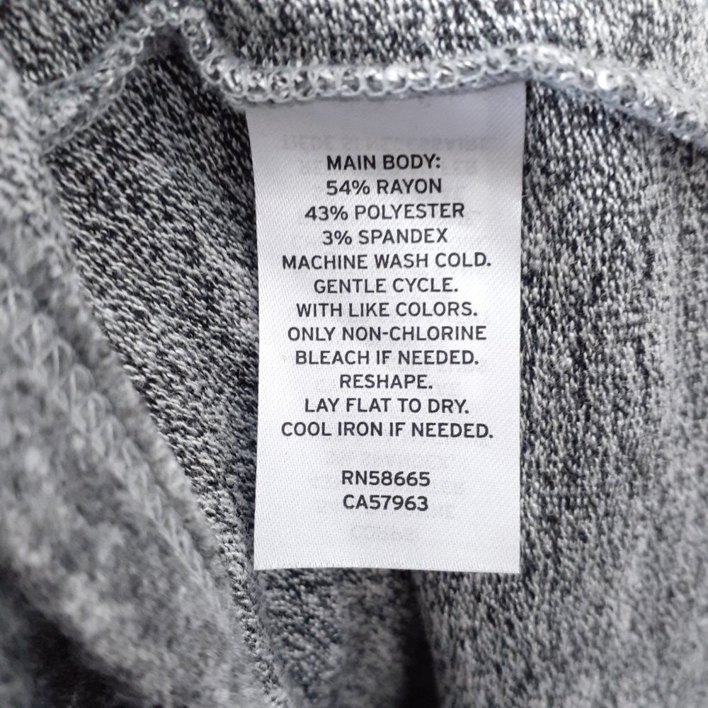 Leith Puff Sleeve Mini Dress XXS Grey Melange 491 - Picture 5 of 5